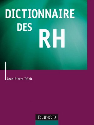 cover image of Dictionnaire des RH